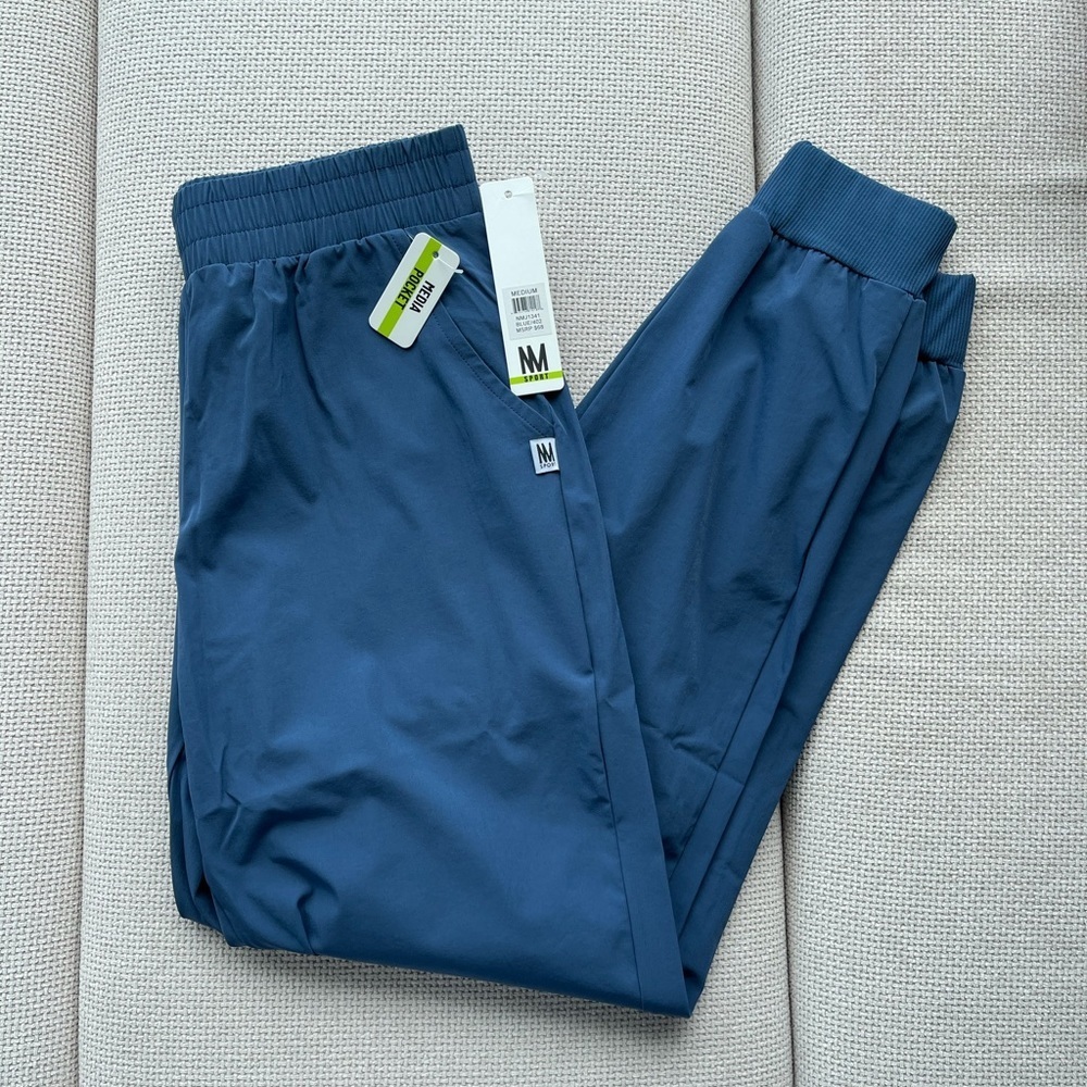 NICOLE MILLER SPORT BLUE JOGGERS SIZE M